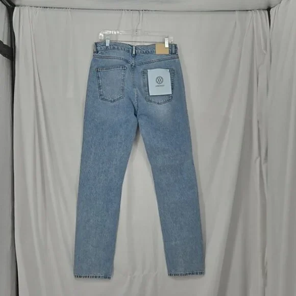Amendi Rosie - Light Me Up High Rise Cotton Denim Stone Washed W32 L32 - Picture 7 of 16